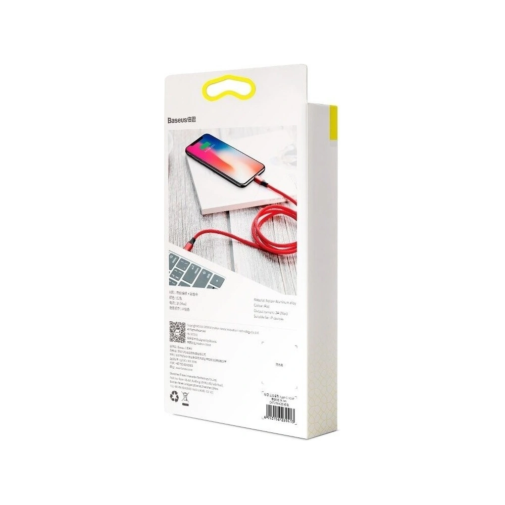 Kabel USB-C do Lightning PD Baseus Yiven, 2A, 2m (czerwony)