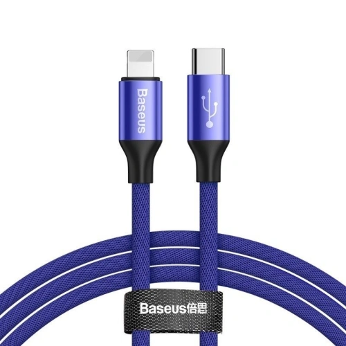 Kup Kabel USB-C do Lightning PD Baseus Yiven, 2A, 2m (modrý) - BSU1088BLU - {ean13} - Sklep Home Screen