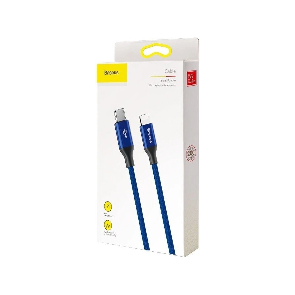 Kabel USB-C do Lightning PD Baseus Yiven, 2A, 2m (niebieski)
