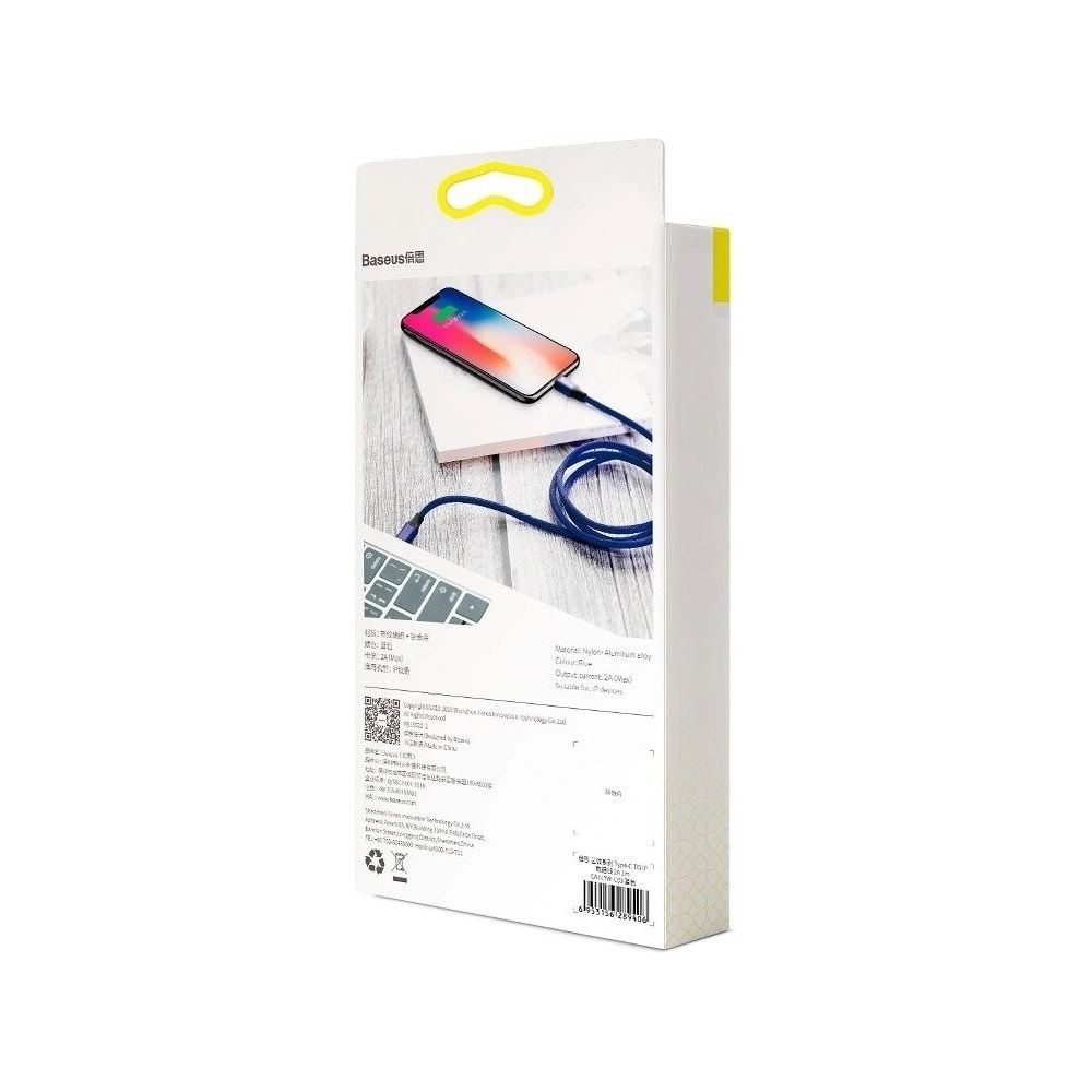 Kabel USB-C do Lightning PD Baseus Yiven, 2A, 2m (niebieski)