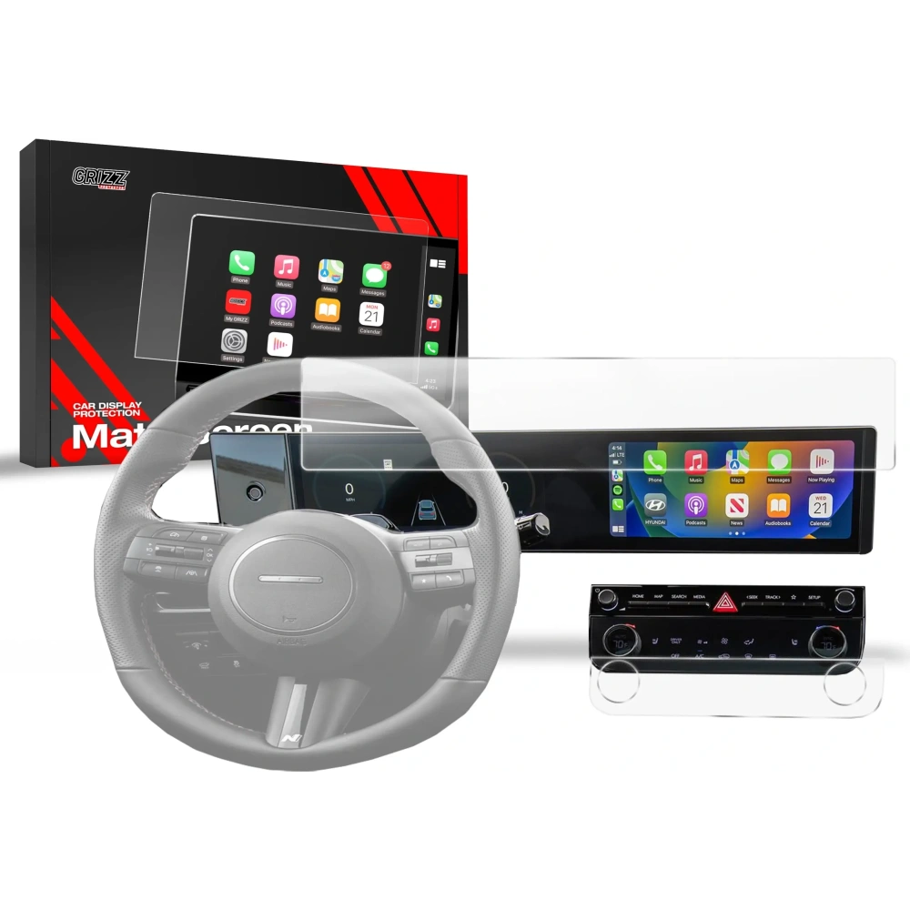 Folia matowa GrizzGlass CarDisplay Protection do Hyundai Tucson 12,3" 2024-2025 [2w1]