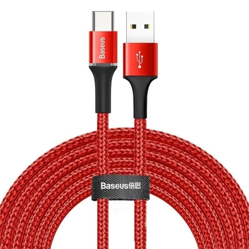 Kup USB-C kábel LED világítással Baseus Halo 3m 2A (piros) - BSU1091RED - {ean13} - Sklep Home Screen