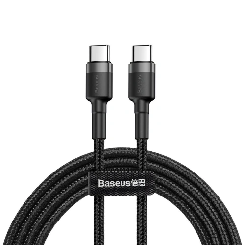 Kup Kabel USB-C PD Baseus Cafule PD 2.0, QC 3.0, 60W, 2m (černá-šedá) - BSU1093BLKGRY - {ean13} - Sklep Home Screen