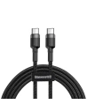 Cablu USB-C PD Baseus Cafule PD 2.0, QC 3.0, 60W, 2m (negru-gri)