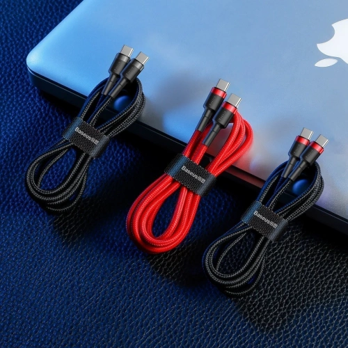 Kup Kabel USB-C PD Baseus Cafule PD 2.0, QC 3.0, 60W, 2m (czarno-szary) - BSU1093BLKGRY - {ean13} - Sklep Home Screen