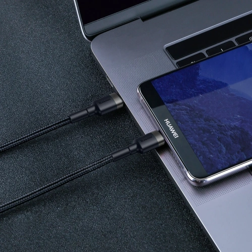 Kup Kabel USB-C PD Baseus Cafule PD 2.0, QC 3.0, 60W, 2m (czarno-szary) - BSU1093BLKGRY - {ean13} - Sklep Home Screen