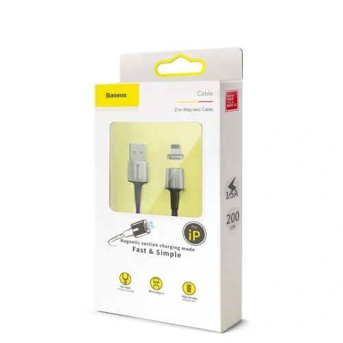 Kup Kabel magnetyczny Lightning Baseus Zinc 1.5A 2m (fioletowy) - BSU1095PRP - {ean13} - Sklep Home Screen