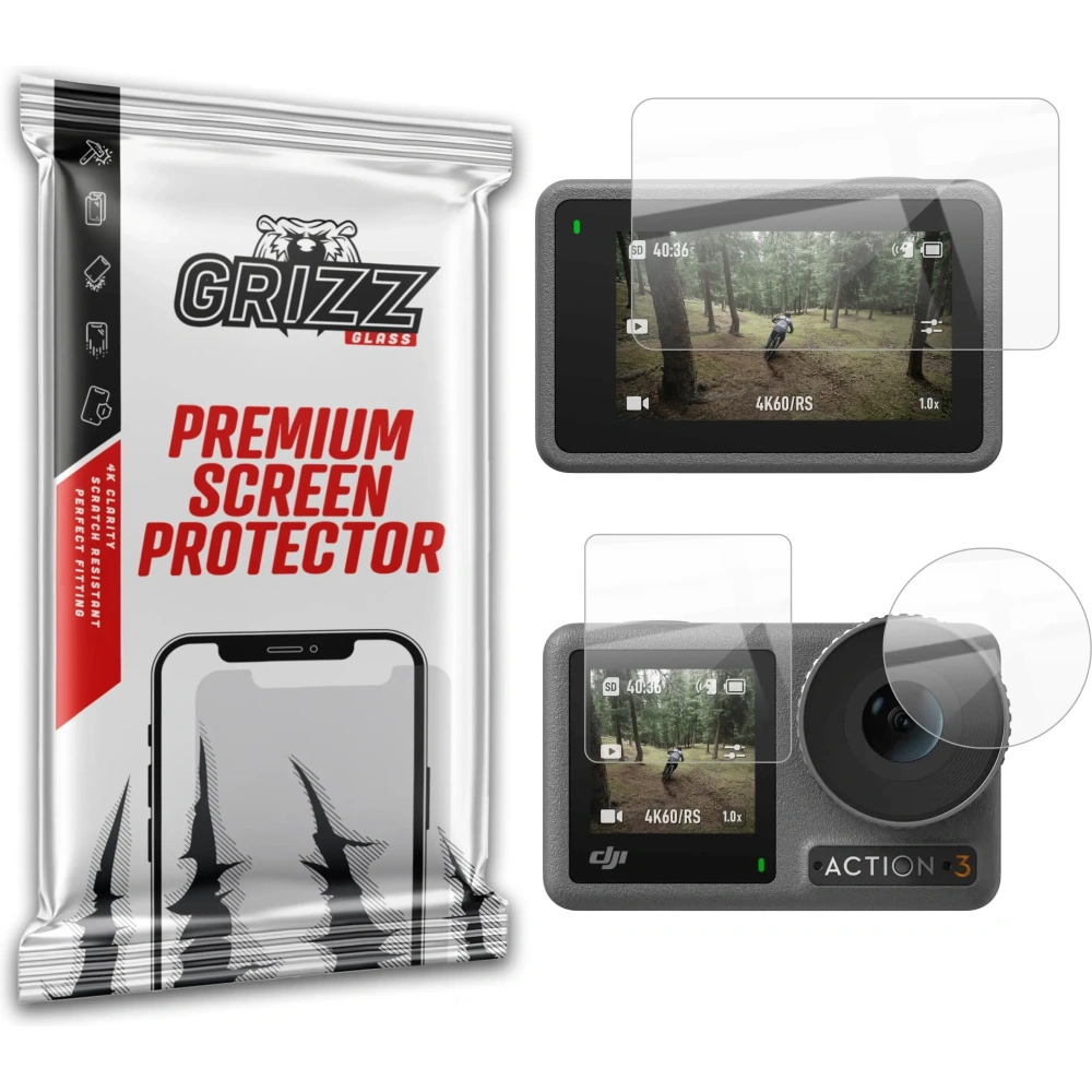Folia ceramiczna GrizzGlass CeramicFilm do DJI Osmo Action 3