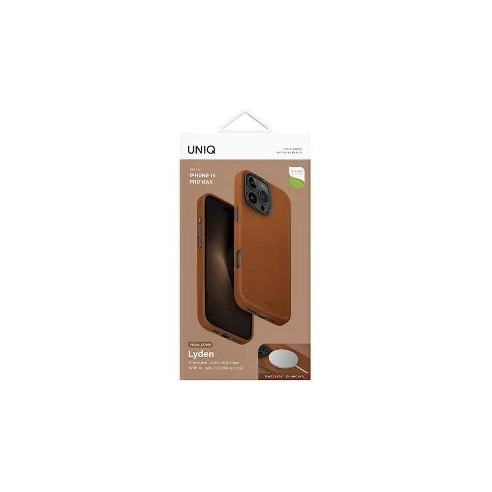 Etui UNIQ Lyden Apple iPhone 16 Pro Max Magclick Charging karmel/caramel