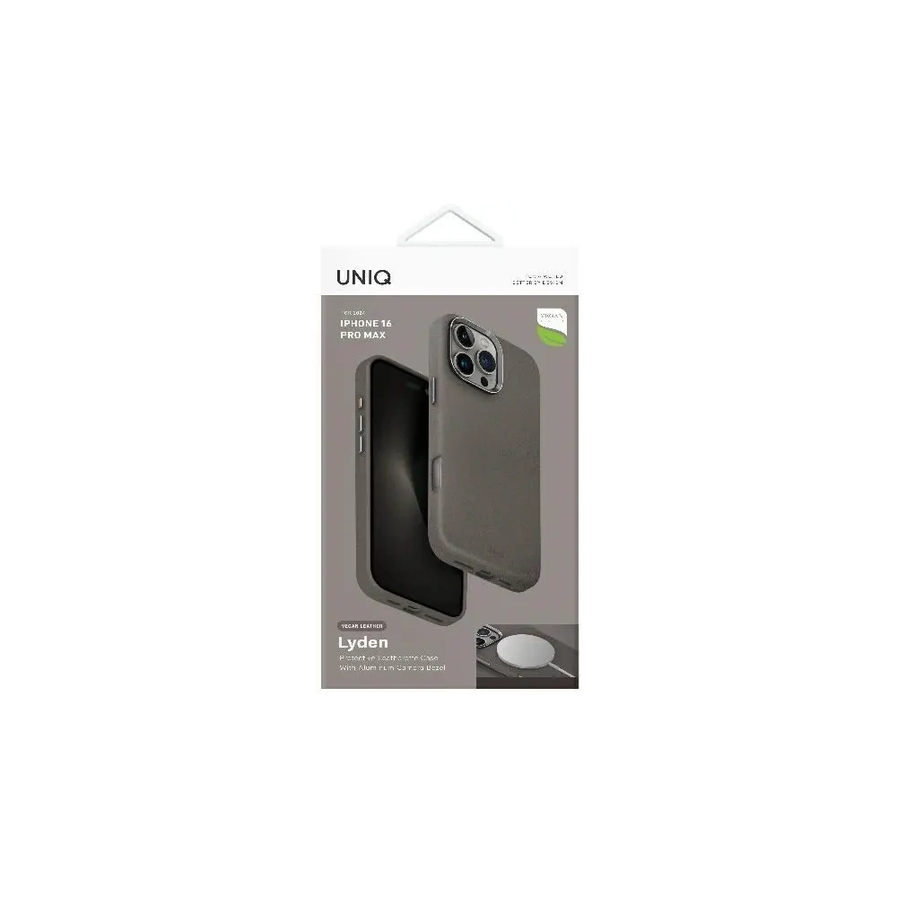 Etui UNIQ Lyden Apple iPhone 16 Pro Max Magclick Charging szary/flint grey