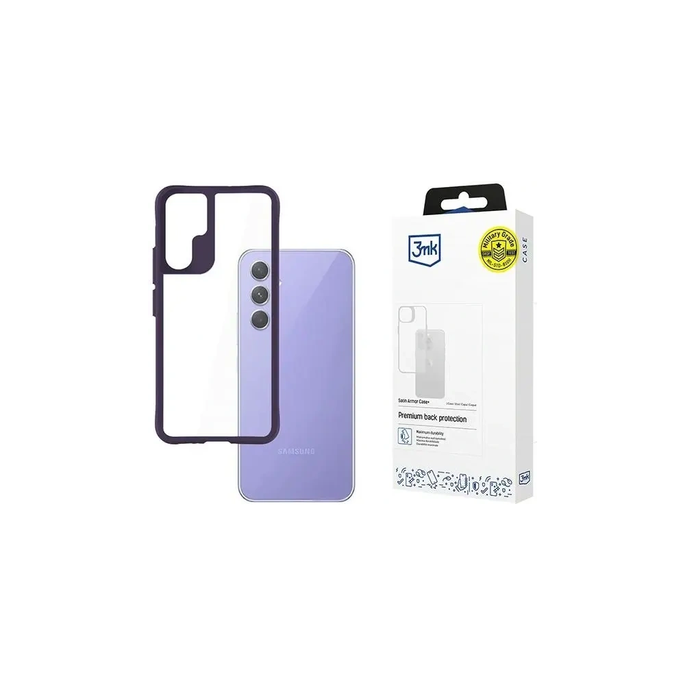 Etui 3MK Satin Armor Case+ Samsung Galaxy A54 5G fioletowy/purple