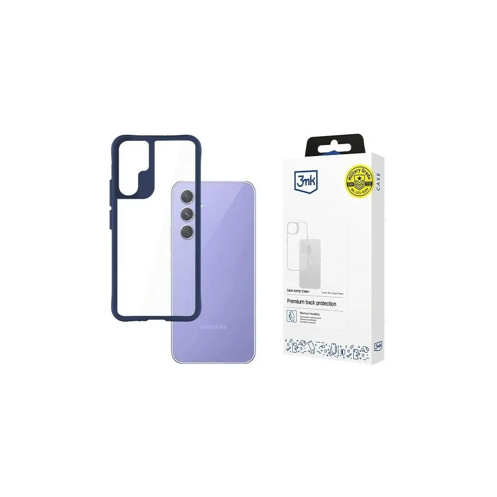 Etui 3MK Satin Armor Case+ Samsung Galaxy A54 5G niebieski/blue