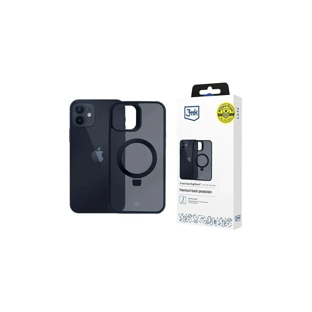 Etui 3MK Smoke Case Apple iPhone 12 / 12 Pro MagSafe & Stand
