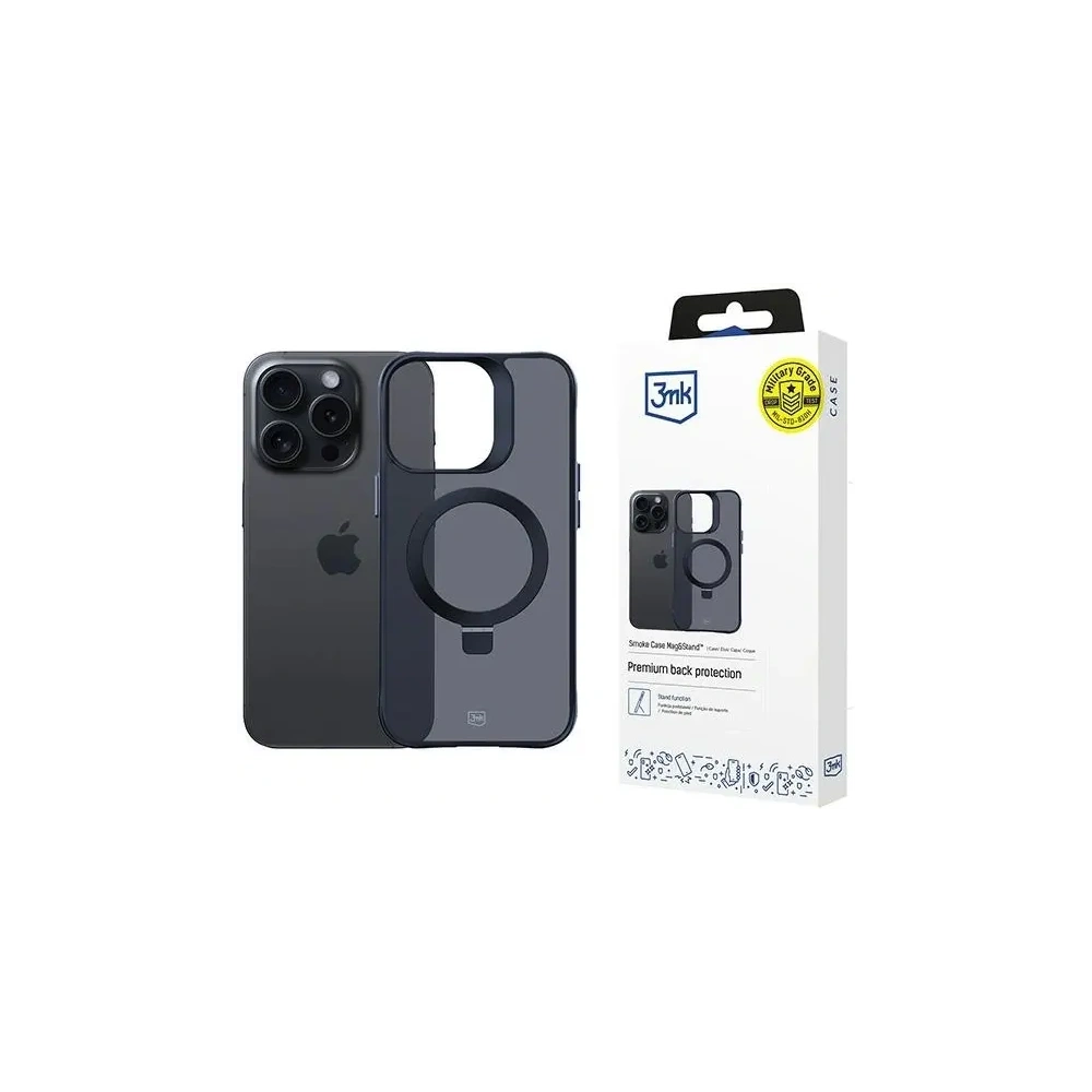 Etui 3MK Smoke Case Apple iPhone 15 Pro MagSafe & Stand