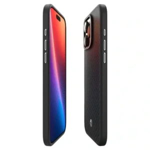 Kup Etui Spigen Enzo Aramid Mag MagSafe Apple iPhone 16 Pro Max Black/silver - SPN16481 - {ean13} - Sklep Home Screen