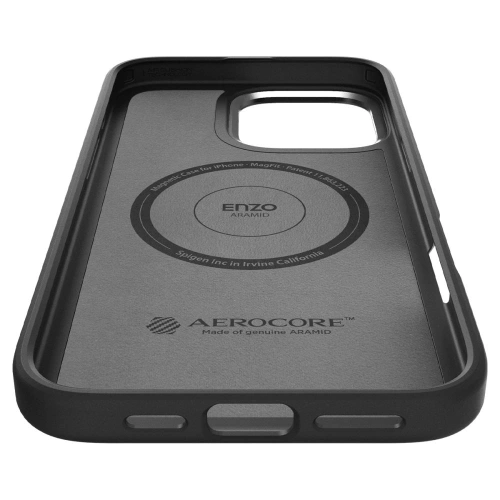 Kup Spigen Enzo Aramid Mag MagSafe Apple iPhone 16 Pro Max Negru/silver - SPN16481 - {ean13} - Sklep Home Screen