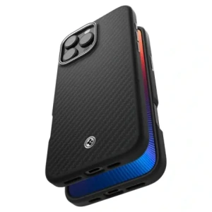 Kup Spigen Enzo Aramid Mag MagSafe Apple iPhone 16 Pro Fekete/ezüst - SPN16482 - {ean13} - Sklep Home Screen