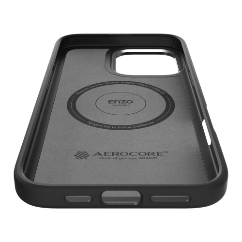 Kup Etui Spigen Enzo Aramid Mag MagSafe Apple iPhone 16 Pro Černá/stříbrná - SPN16482 - {ean13} - Sklep Home Screen