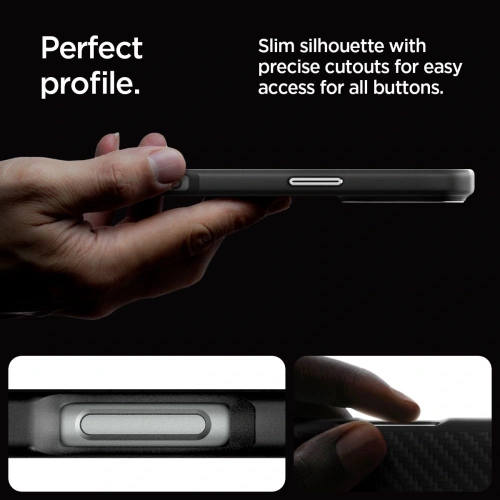 Buy Spigen Enzo Aramid Mag MagSafe Apple iPhone 16 Pro Black/silver - SPN16482 - {ean13} - Home Screen Store Europe