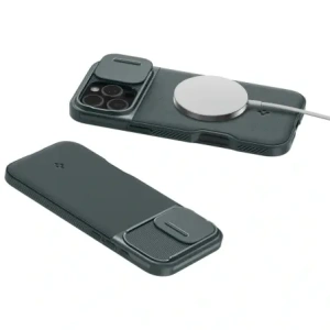 Kup Spigen Optik Armor Mag MagSafe Apple iPhone 16 Pro Abyss Grün - SPN16483 - {ean13} - Sklep Home Screen