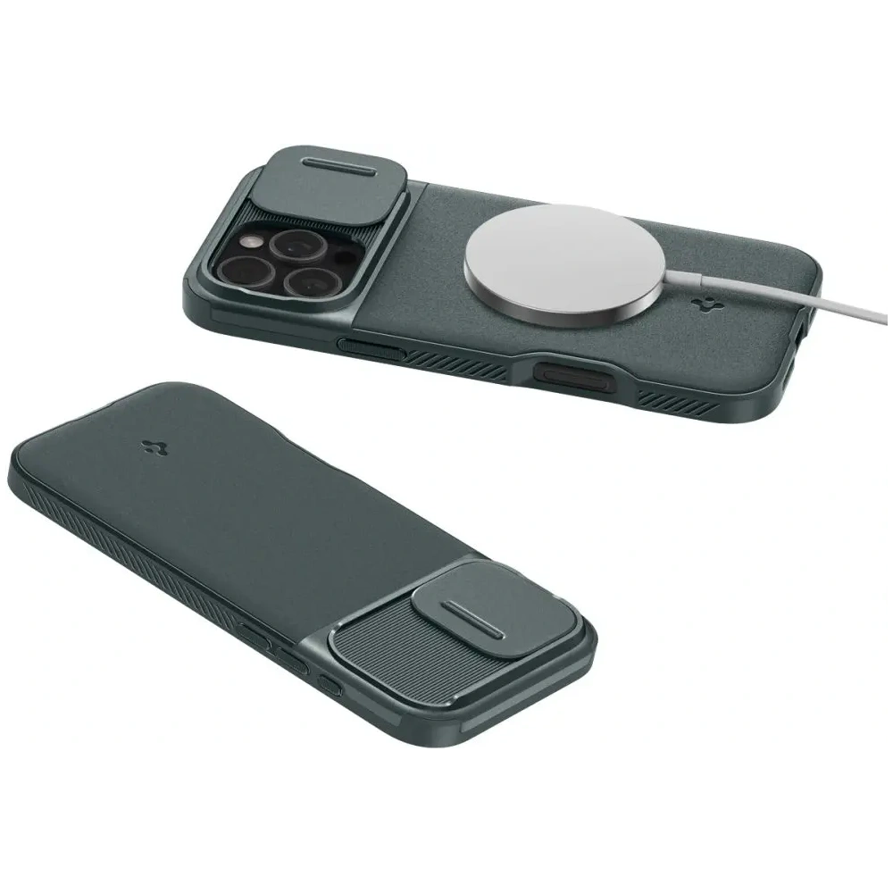 Etui Spigen Optik Armor Mag MagSafe Apple iPhone 16 Pro Abyss Green