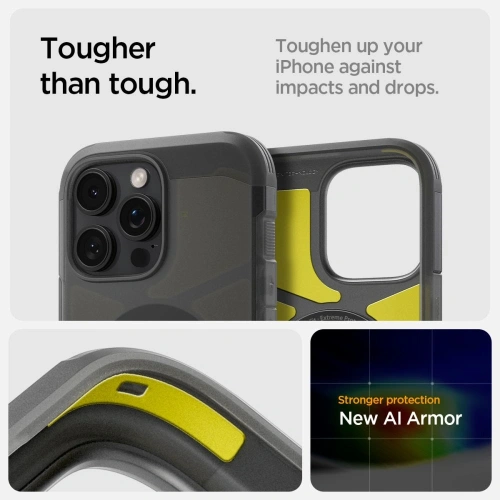 Kup Spigen Tough Armor Mag MagSafe Apple iPhone 16 Pro Max Frost Schwarz - SPN16485 - {ean13} - Sklep Home Screen