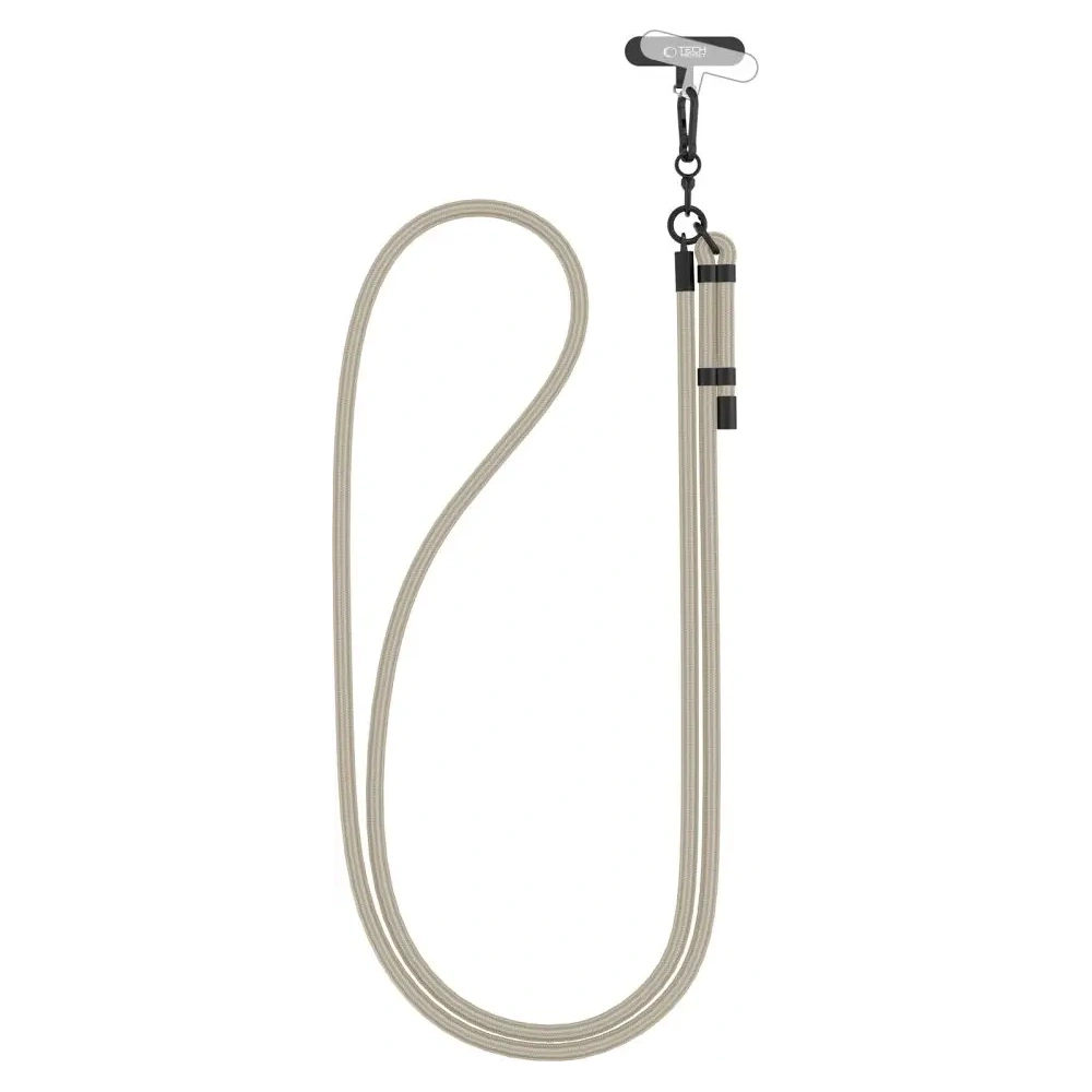 Smycz Tech-Protect C1S Rope Crossbody Strap Taupe/black