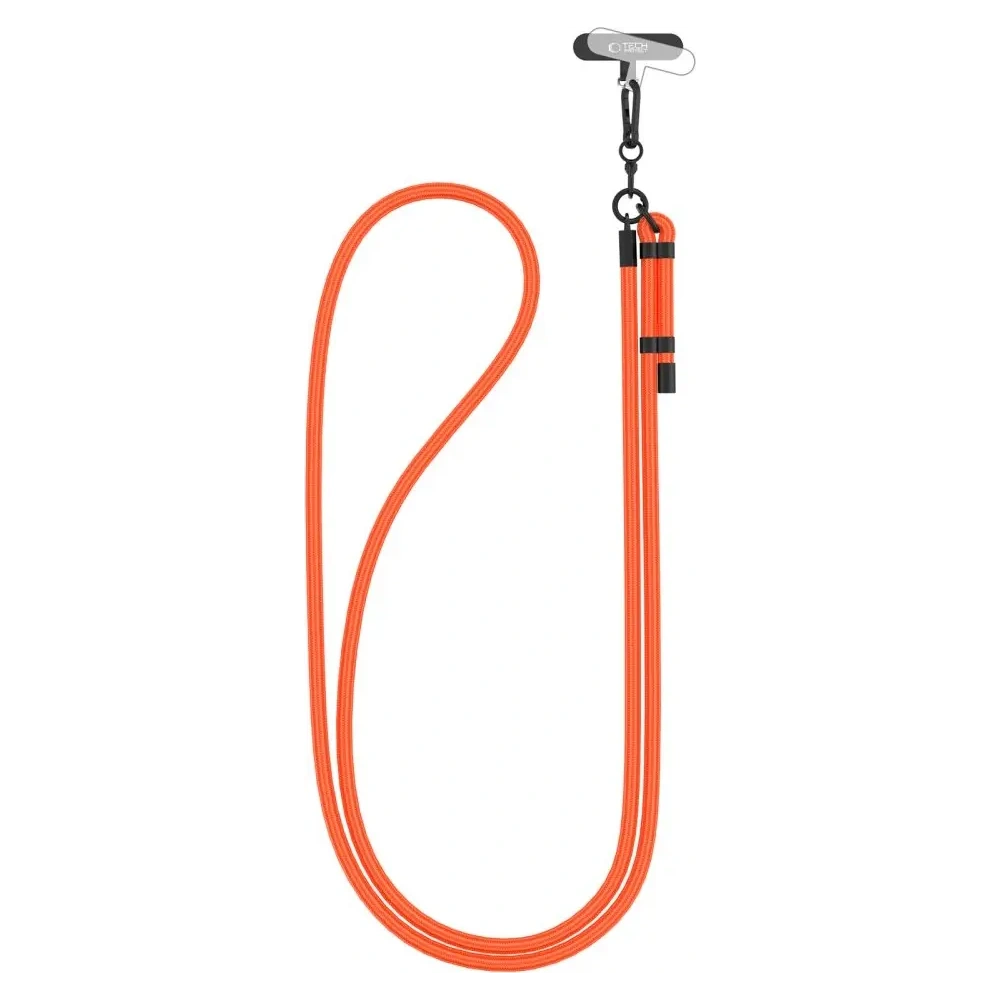 Smycz Tech-Protect C1S Rope Crossbody Strap Neon Orange/black