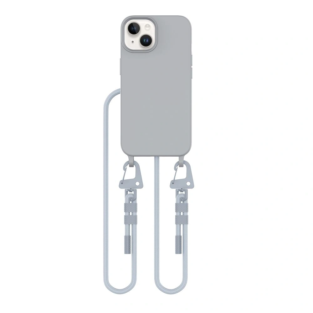 Etui Tech-Protect Magnecklace MagSafe Apple iPhone 15 Crayon Grey