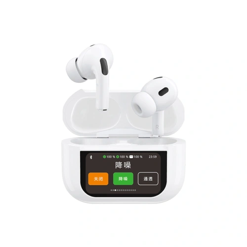 Buy TWS Dudao U19 Bluetooth 5.3 wireless in-ear headphones with LED display white - DDA351 - {ean13} - Home Screen Store Europe