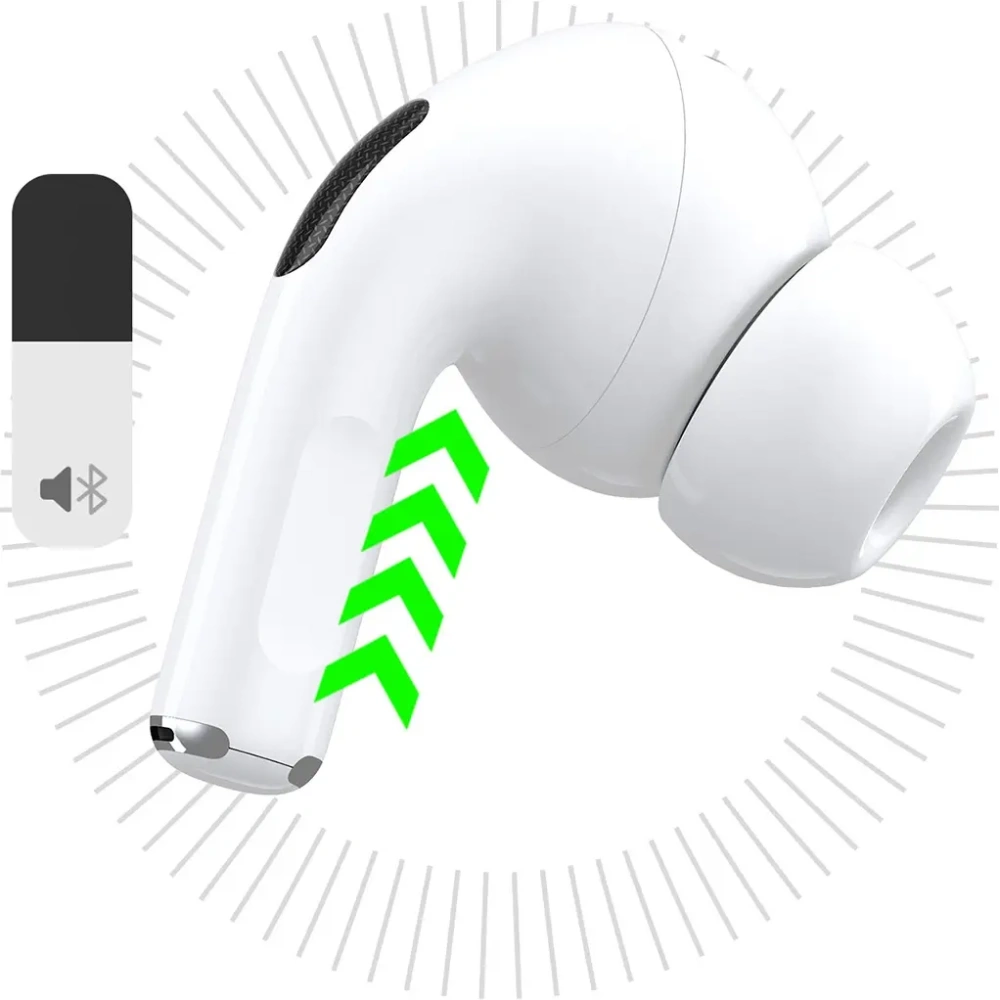 Bezprzewodowe słuchawki dokanałowe TWS Dudao U19 Bluetooth 5.3 z wyświetlaczem LED białe