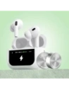 Buy TWS Dudao U19 Bluetooth 5.3 wireless in-ear headphones with LED display white - DDA351 - {ean13} - Home Screen Store Europe