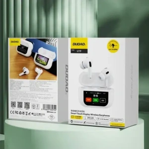 Kup TWS Dudao U19 căști wireless in-ear Bluetooth 5.3 cu display LED alb - DDA351 - {ean13} - Sklep Home Screen