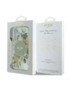 Kup Guess GUHMP16MHFWBDCEN Apple iPhone 16 Plus Hardcase IML Blume & Tonaler Kreis MagSafe grün - GUE3631 - {ean13} - Sklep Home Screen