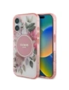 Buy Guess GUHMP16MHFWBDCEP Apple iPhone 16 Plus hardcase IML Flower & Tonal Circle MagSafe pink - GUE3632 - {ean13} - Home Screen Store Europe