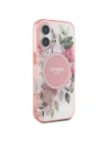 Buy Guess GUHMP16MHFWBDCEP Apple iPhone 16 Plus hardcase IML Flower & Tonal Circle MagSafe pink - GUE3632 - {ean13} - Home Screen Store Europe