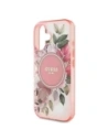 Buy Guess GUHMP16MHFWBDCEP Apple iPhone 16 Plus hardcase IML Flower & Tonal Circle MagSafe pink - GUE3632 - {ean13} - Home Screen Store Europe