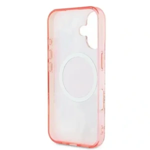 Buy Guess GUHMP16MHFWBDCEP Apple iPhone 16 Plus hardcase IML Flower & Tonal Circle MagSafe pink - GUE3632 - {ean13} - Home Screen Store Europe