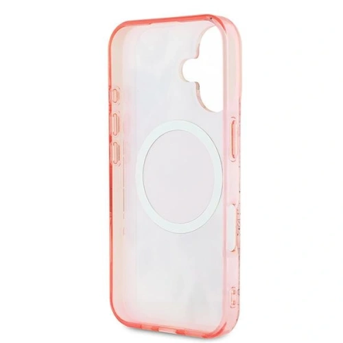 Buy Guess GUHMP16MHFWBDCEP Apple iPhone 16 Plus hardcase IML Flower & Tonal Circle MagSafe pink - GUE3632 - {ean13} - Home Screen Store Europe