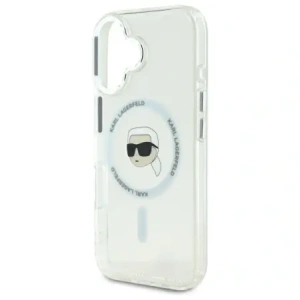 Kup Karl Lagerfeld KLHMP16MHLSKIH Apple iPhone 16 Plus Hardcase IML Metall Karl Kopf MagSafe weiß - KLD21733 - {ean13} - Sklep Home Screen