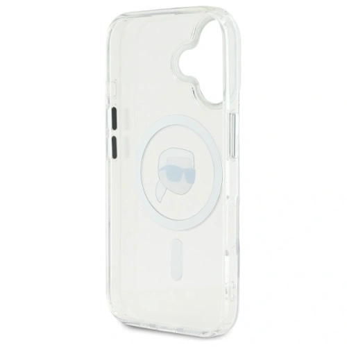 Kup Karl Lagerfeld KLHMP16MHLSKIH Apple iPhone 16 Plus Hardcase IML Metall Karl Kopf MagSafe weiß - KLD21733 - {ean13} - Sklep Home Screen
