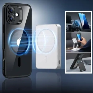 Kup Zestaw ESR Classic Hybrid Halolock MagSafe & Tempered Glass Apple iPhone 16 Clear/black - ESR849 - {ean13} - Sklep Home Screen