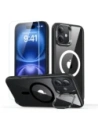 ESR Classic Hybrid Kickstand Halolock MagSafe & Tempered Glass Apple iPhone 16 Clear/black