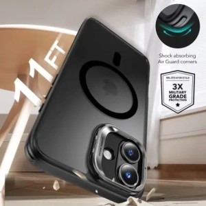 Kup Zestaw ESR Classic Hybrid Kickstand Halolock MagSafe & Tempered Glass Apple iPhone 16 Frosted Black - ESR851 - {ean13} - Sklep Home Screen