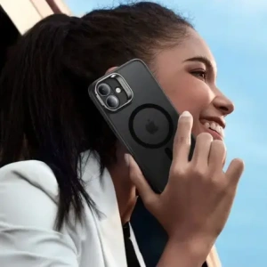 ESR Suport Clasic Hibrid Halolock MagSafe & Sticlă Temperată Apple iPhone 16 Negru Înghețat