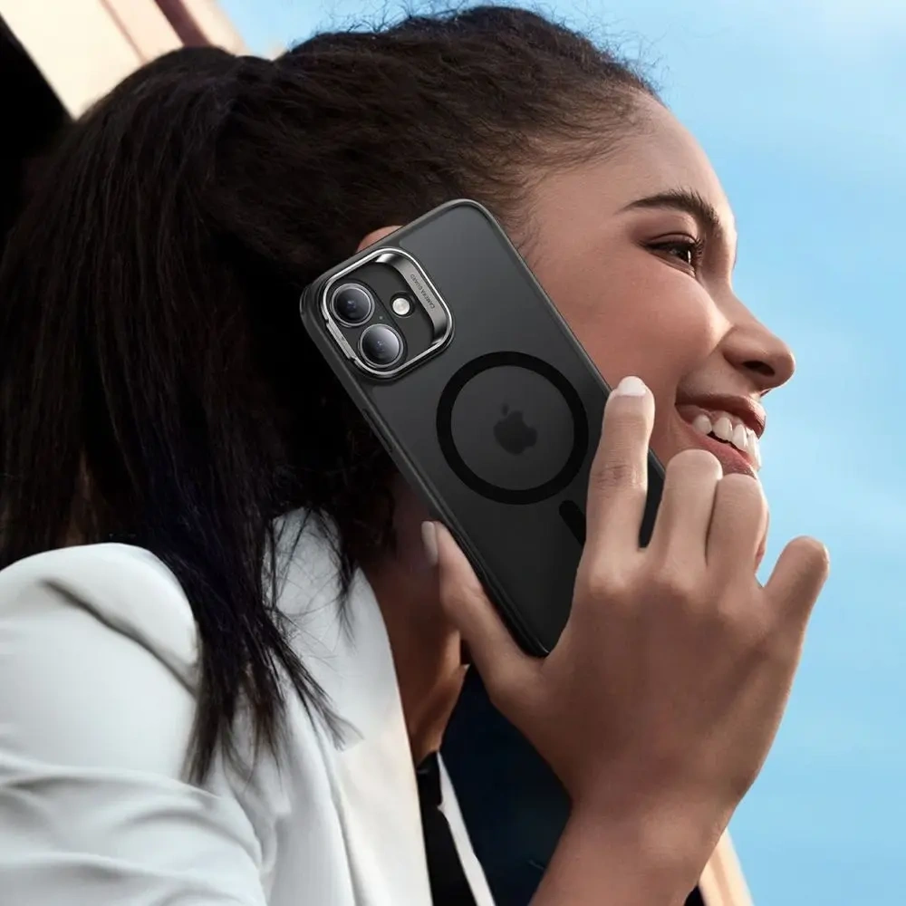 Zestaw ESR Classic Hybrid Kickstand Halolock MagSafe & Tempered Glass Apple iPhone 16 Frosted Black