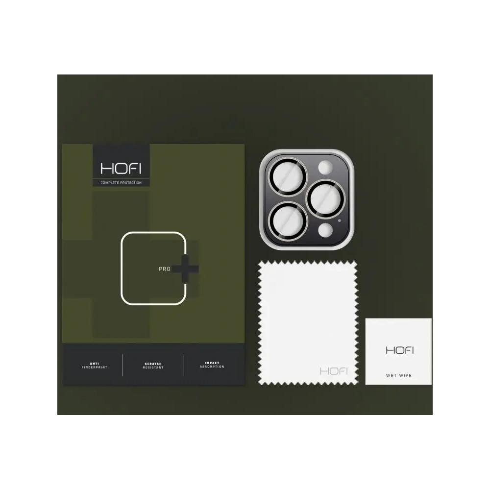 Szkło na obiektyw aparatu Hofi Camring Pro+ Apple iPhone 16 Pro / 16 Pro Max Natural Titanium