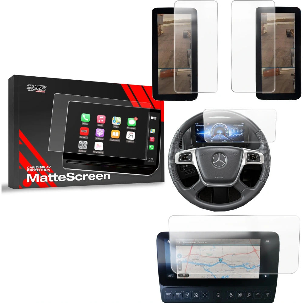 Folia matowa GrizzGlass CarDisplay Protection do Mercedes Actros L 2021-2024 [4w1]
