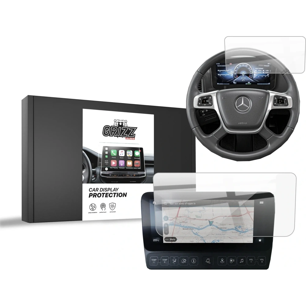 Folia ceramiczna GrizzGlass CarDisplay Protection do Mercedes Actros F 2021-2024 [2w1]