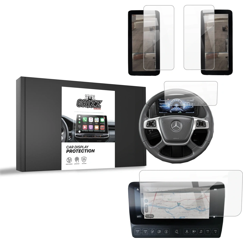 Folia ceramiczna GrizzGlass CarDisplay Protection do Mercedes Actros L 2021-2024 [4w1]